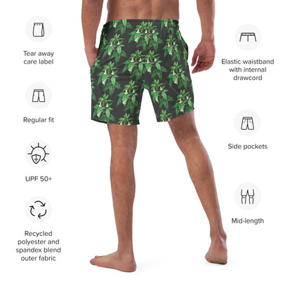 Men's Swim Trunks - Flower Fun